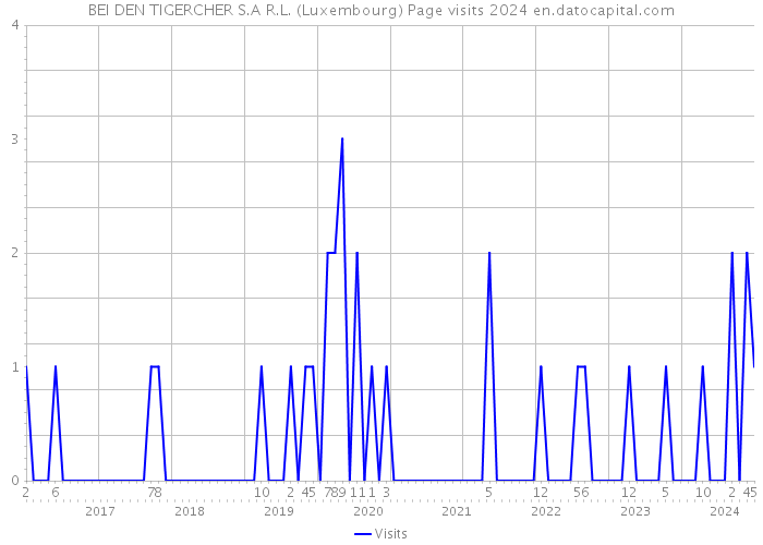BEI DEN TIGERCHER S.A R.L. (Luxembourg) Page visits 2024 