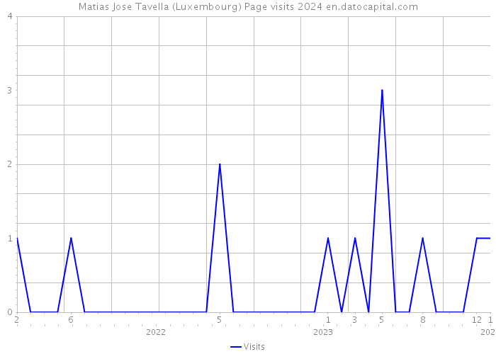 Matias Jose Tavella (Luxembourg) Page visits 2024 