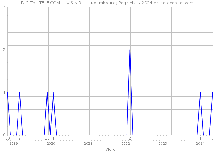 DIGITAL TELE COM LUX S.A R.L. (Luxembourg) Page visits 2024 