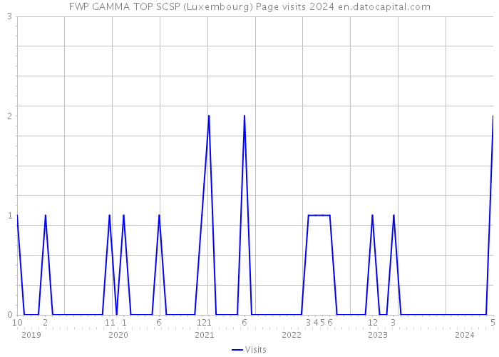 FWP GAMMA TOP SCSP (Luxembourg) Page visits 2024 