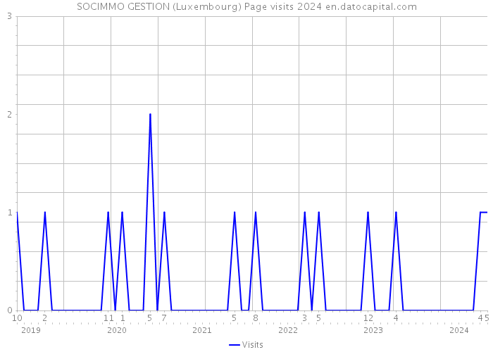 SOCIMMO GESTION (Luxembourg) Page visits 2024 