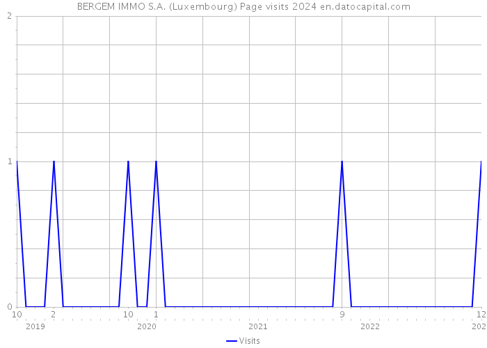 BERGEM IMMO S.A. (Luxembourg) Page visits 2024 