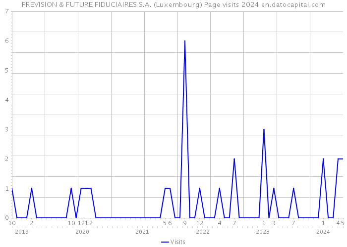 PREVISION & FUTURE FIDUCIAIRES S.A. (Luxembourg) Page visits 2024 