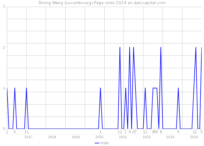 Sheng Wang (Luxembourg) Page visits 2024 