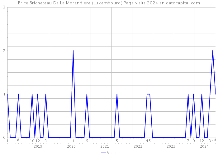 Brice Bricheteau De La Morandiere (Luxembourg) Page visits 2024 