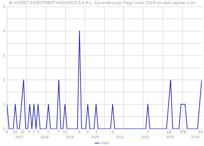 BI-INVEST INVESTMENT HOLDINGS S.A R.L. (Luxembourg) Page visits 2024 