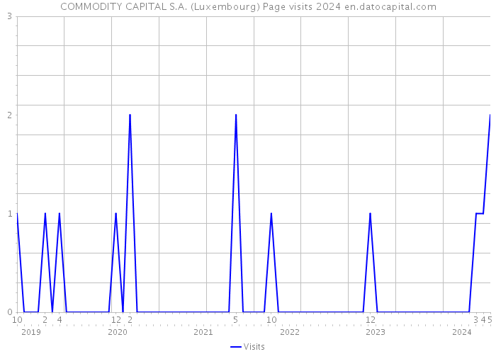 COMMODITY CAPITAL S.A. (Luxembourg) Page visits 2024 