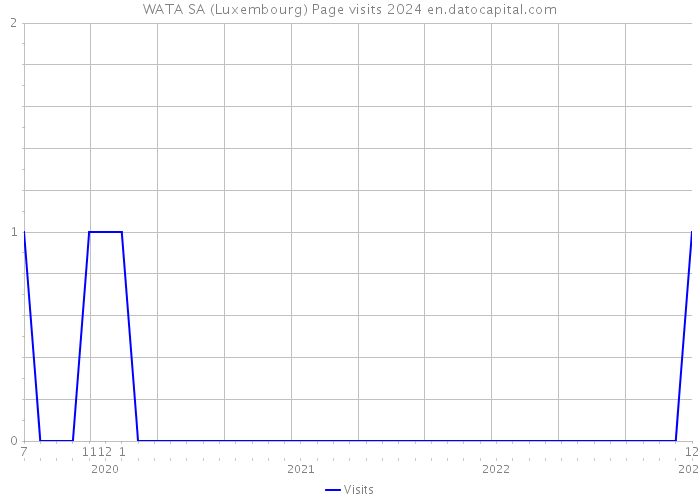 WATA SA (Luxembourg) Page visits 2024 