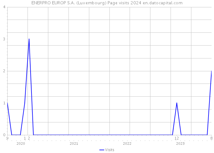 ENERPRO EUROP S.A. (Luxembourg) Page visits 2024 