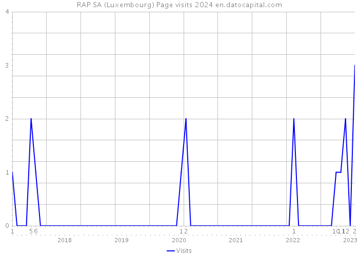 RAP SA (Luxembourg) Page visits 2024 
