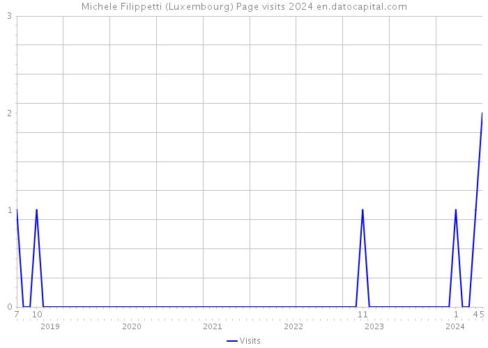 Michele Filippetti (Luxembourg) Page visits 2024 