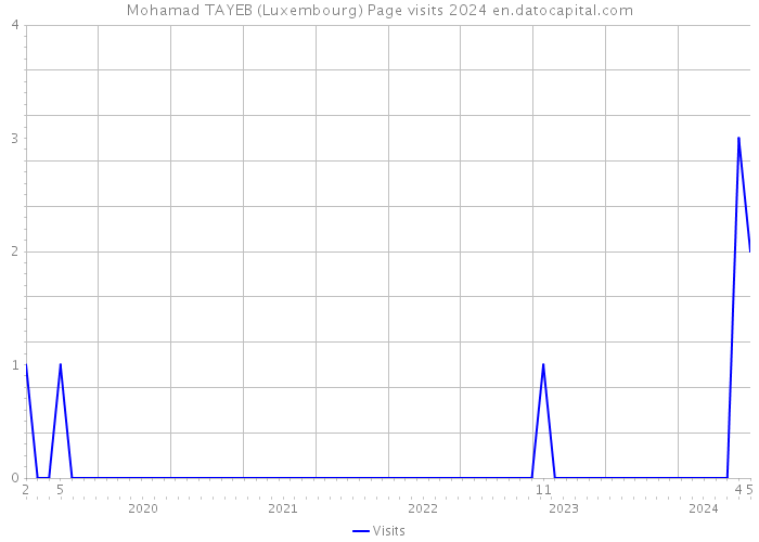 Mohamad TAYEB (Luxembourg) Page visits 2024 