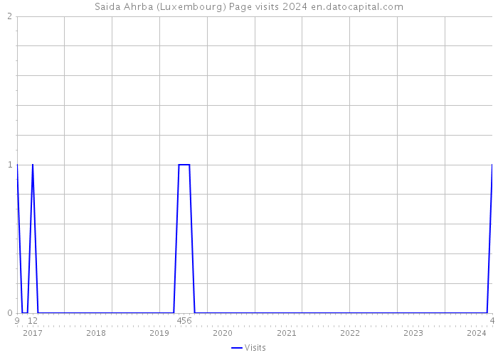 Saida Ahrba (Luxembourg) Page visits 2024 
