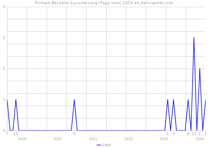 Romain Bazzana (Luxembourg) Page visits 2024 