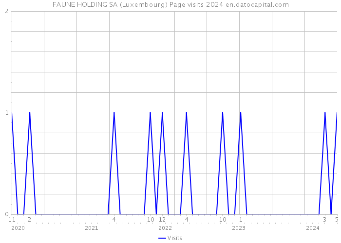 FAUNE HOLDING SA (Luxembourg) Page visits 2024 