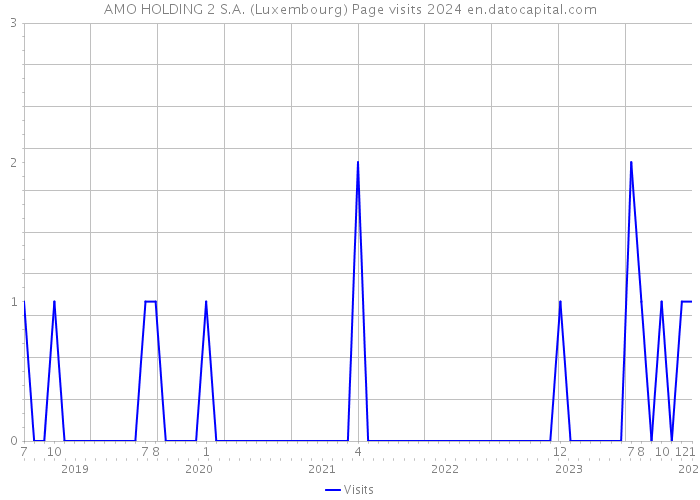 AMO HOLDING 2 S.A. (Luxembourg) Page visits 2024 