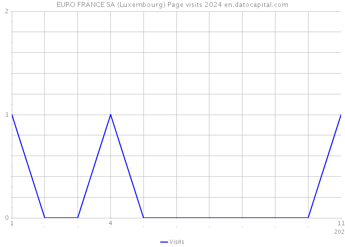 EURO FRANCE SA (Luxembourg) Page visits 2024 