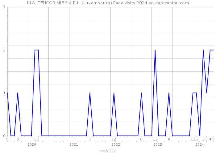 KLA-TENCOR MIE S.A R.L. (Luxembourg) Page visits 2024 