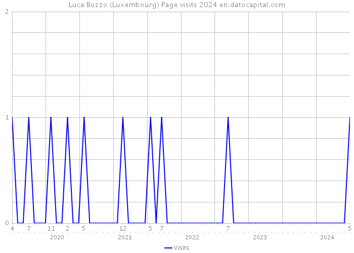 Luca Bozzo (Luxembourg) Page visits 2024 