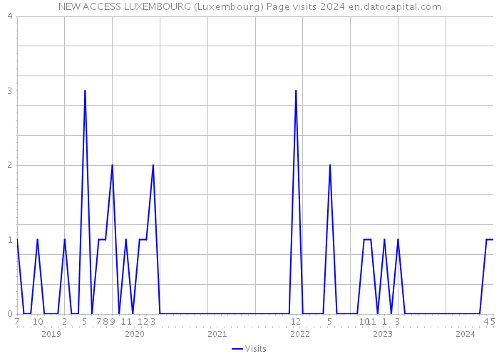 NEW ACCESS LUXEMBOURG (Luxembourg) Page visits 2024 