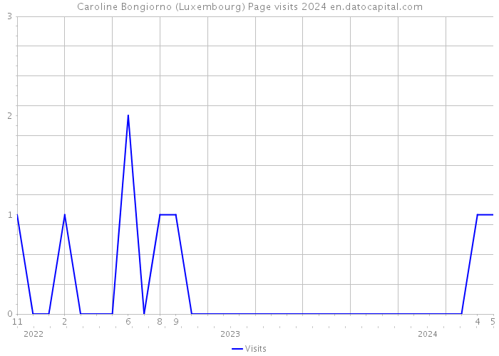 Caroline Bongiorno (Luxembourg) Page visits 2024 