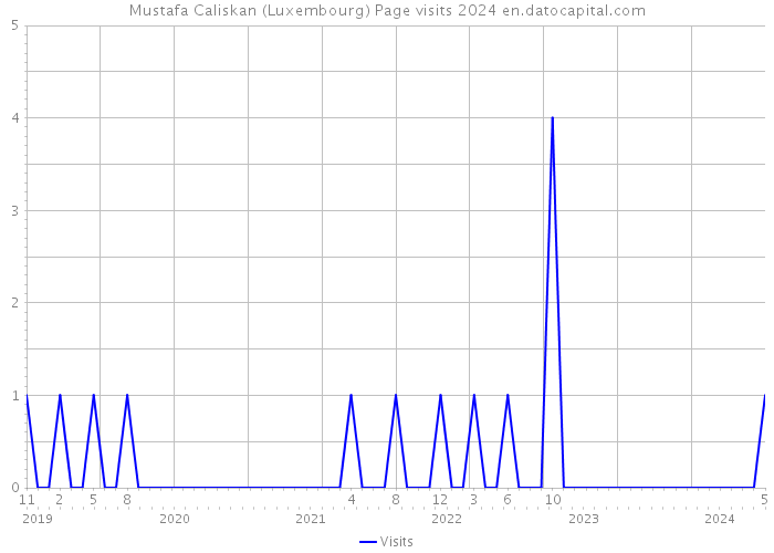 Mustafa Caliskan (Luxembourg) Page visits 2024 