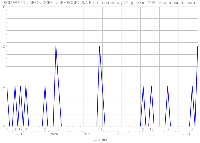 SOMERSTON RESOURCES LUXEMBOURG S.A R.L. (Luxembourg) Page visits 2024 