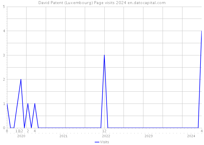 David Patent (Luxembourg) Page visits 2024 