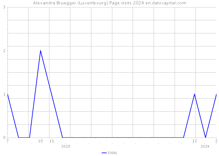 Alexandra Bruegger (Luxembourg) Page visits 2024 