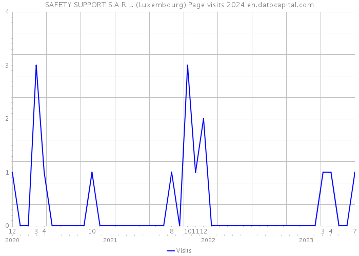 SAFETY SUPPORT S.A R.L. (Luxembourg) Page visits 2024 