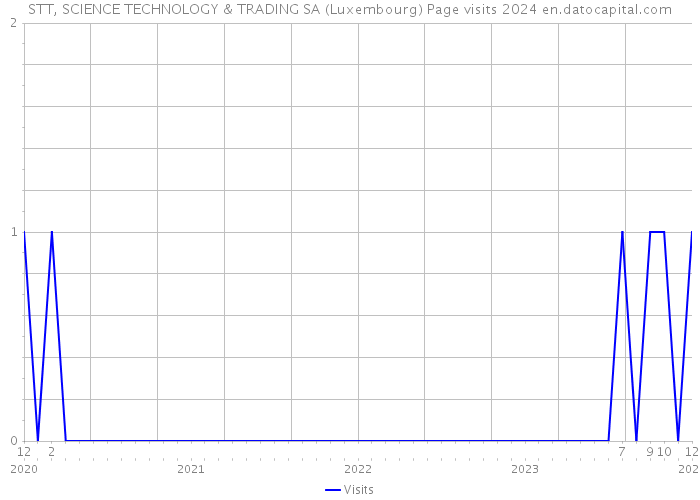 STT, SCIENCE TECHNOLOGY & TRADING SA (Luxembourg) Page visits 2024 