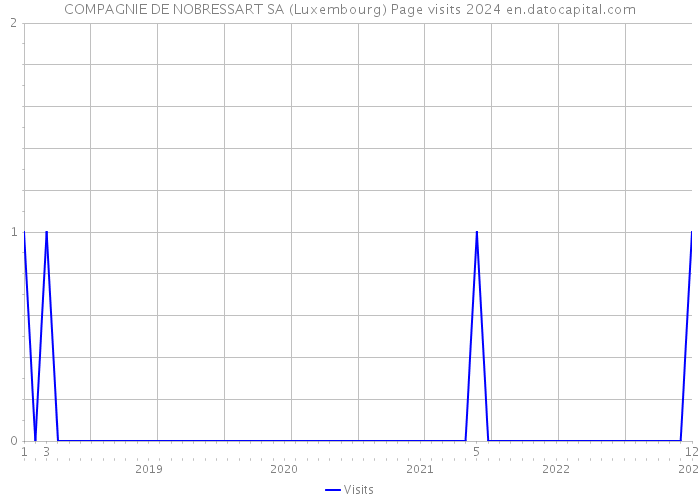 COMPAGNIE DE NOBRESSART SA (Luxembourg) Page visits 2024 