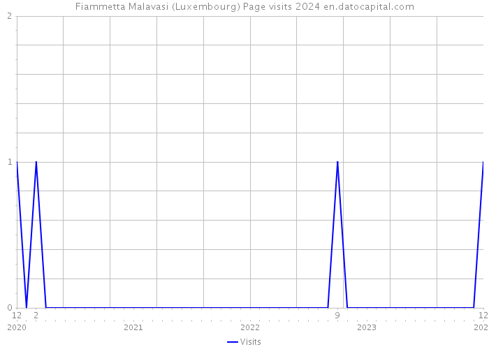 Fiammetta Malavasi (Luxembourg) Page visits 2024 