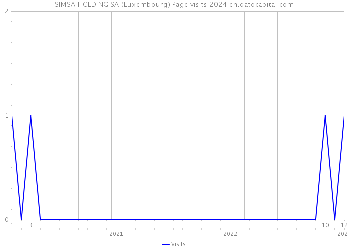 SIMSA HOLDING SA (Luxembourg) Page visits 2024 