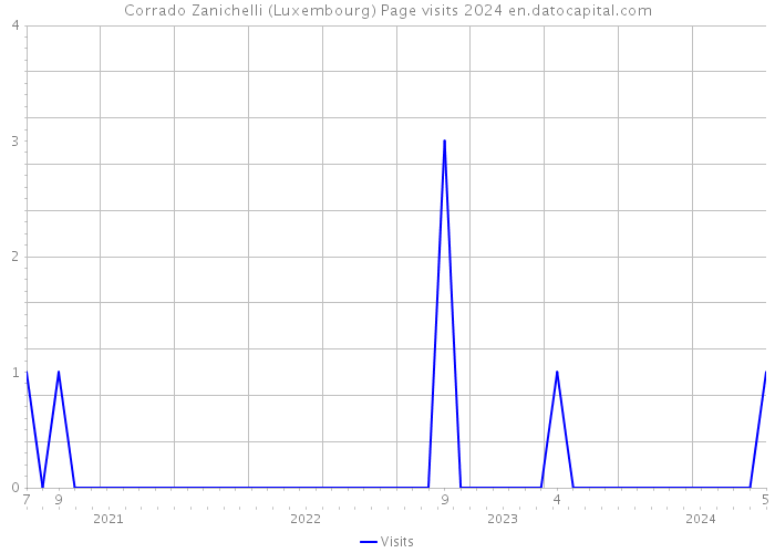 Corrado Zanichelli (Luxembourg) Page visits 2024 