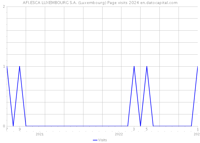 AFI.ESCA LUXEMBOURG S.A. (Luxembourg) Page visits 2024 