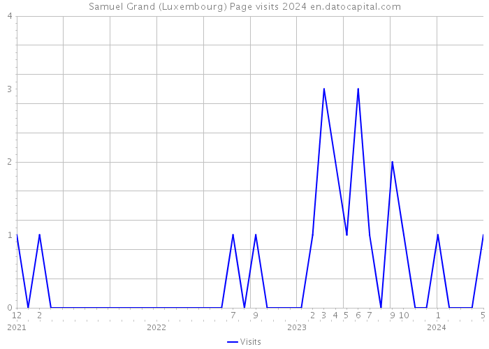 Samuel Grand (Luxembourg) Page visits 2024 