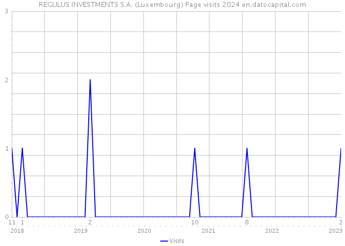 REGULUS INVESTMENTS S.A. (Luxembourg) Page visits 2024 