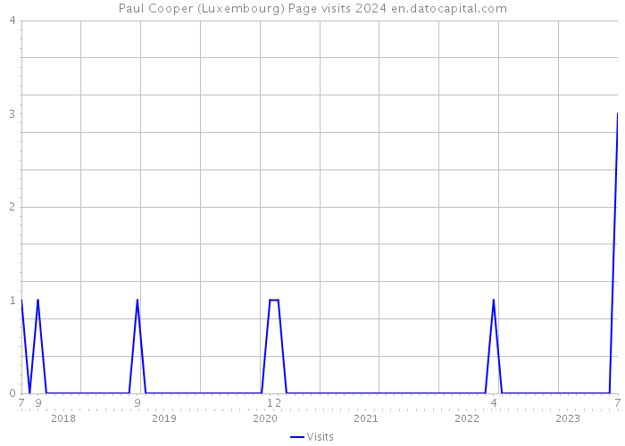 Paul Cooper (Luxembourg) Page visits 2024 