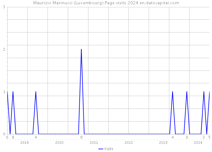 Maurizio Marinucci (Luxembourg) Page visits 2024 