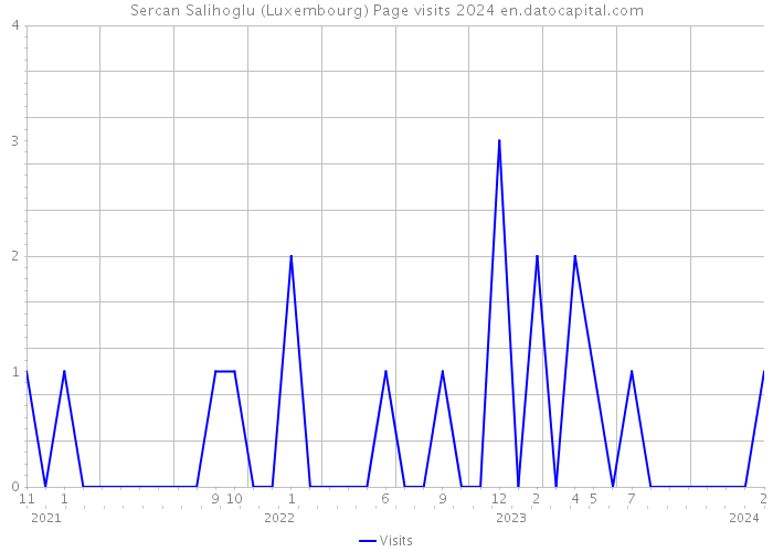 Sercan Salihoglu (Luxembourg) Page visits 2024 