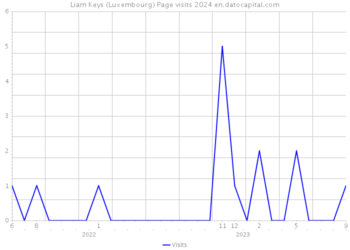 Liam Keys (Luxembourg) Page visits 2024 