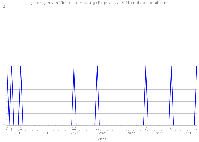 Jasper Jan van Vliet (Luxembourg) Page visits 2024 