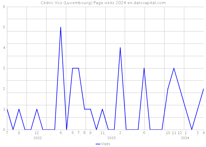 Cédric Voz (Luxembourg) Page visits 2024 