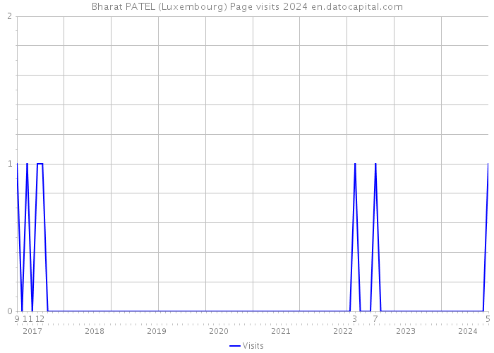 Bharat PATEL (Luxembourg) Page visits 2024 