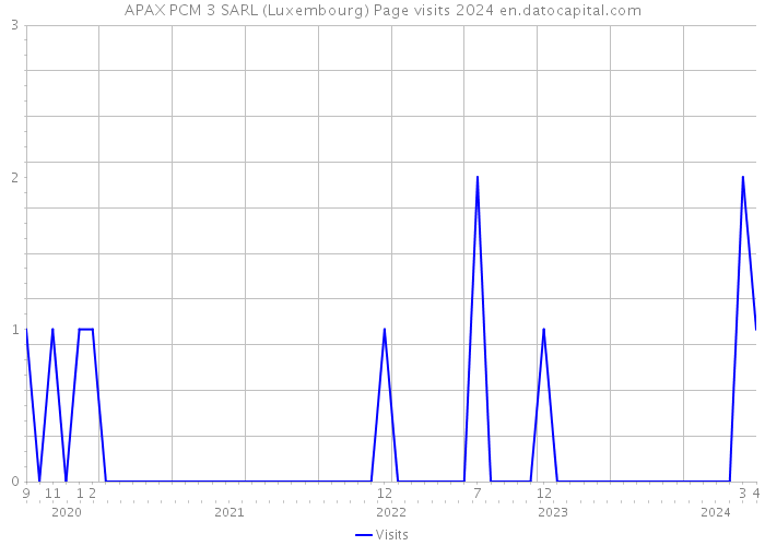 APAX PCM 3 SARL (Luxembourg) Page visits 2024 
