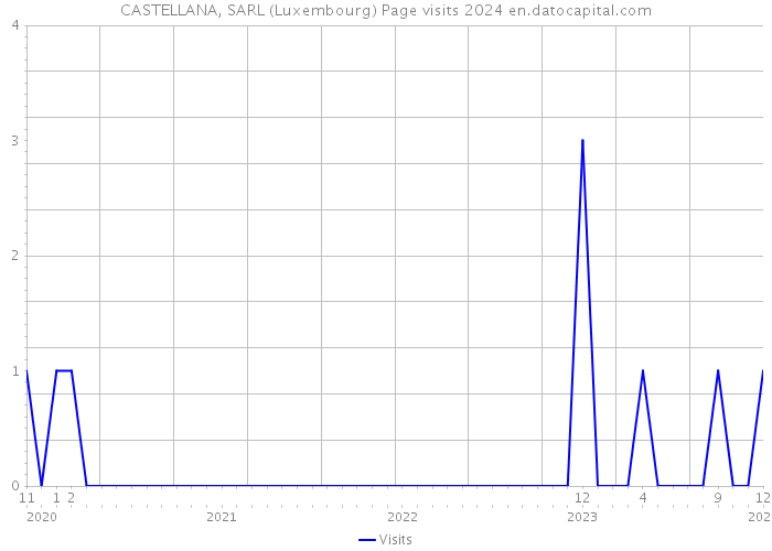 CASTELLANA, SARL (Luxembourg) Page visits 2024 