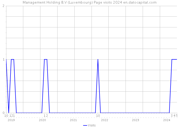 Management Holding B.V (Luxembourg) Page visits 2024 