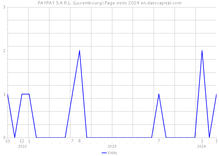 PAYPAY S.A R.L. (Luxembourg) Page visits 2024 