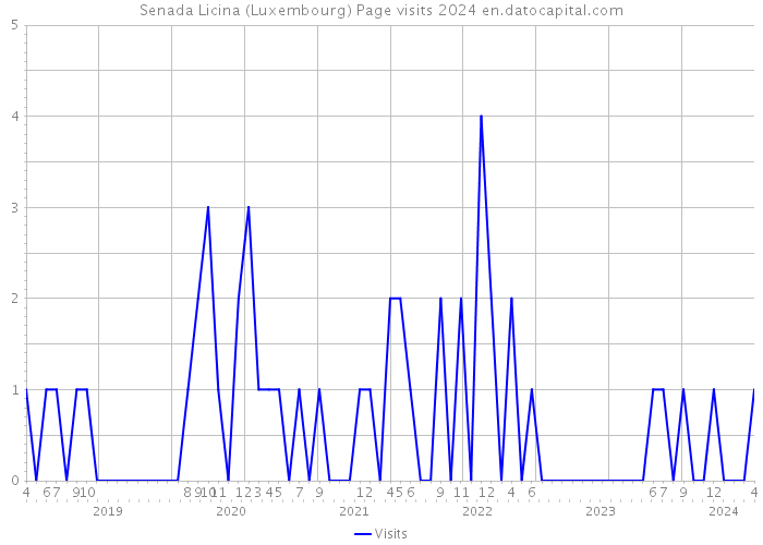 Senada Licina (Luxembourg) Page visits 2024 